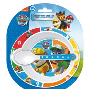 Mancs Őrjárat Pup Power baba micro mélytányér + kanál szett