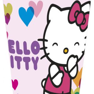 Hello Kitty Hearts műanyag pohár 260 ml