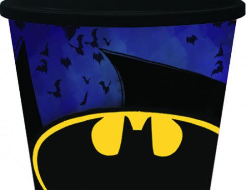Batman Bat Signal szívószálas pohár, műanyag 430 ml