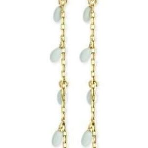 Victoria Arany színű kék gyöngyös fülbevaló