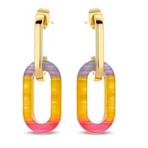 Victoria Arany színű színes fülbevaló