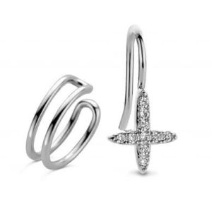 Victoria Ezüst színű fülbevaló és fülgyűrű