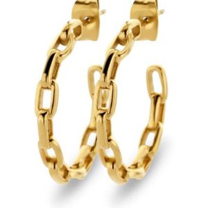 Victoria Arany színű lánc mintás fülbevaló