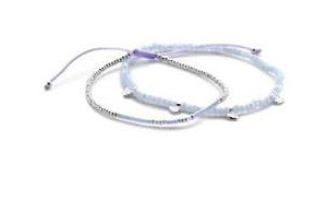 Victoria Ezüst színű gyöngyös love karkötő