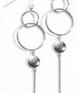 Victoria Ezüst színű inga fülbevaló