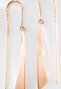 Victoria Rose gold színű szablya fülbevaló