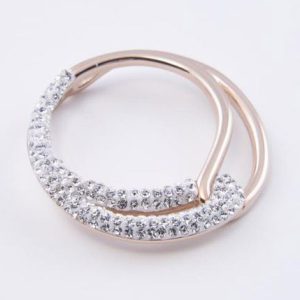 Victoria Rose gold színű fehér köves medál