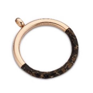 Victoria Rose gold színű barna mintás medál