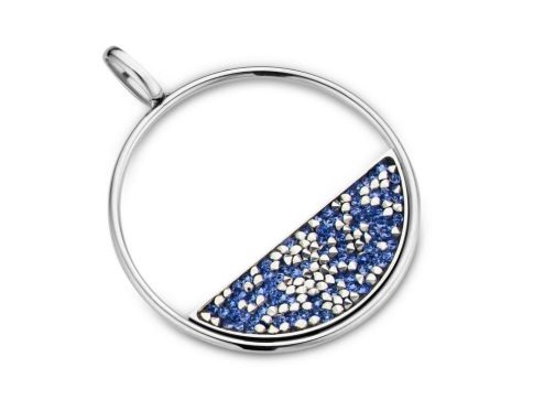 Victoria Ezüst színű kék köves medál